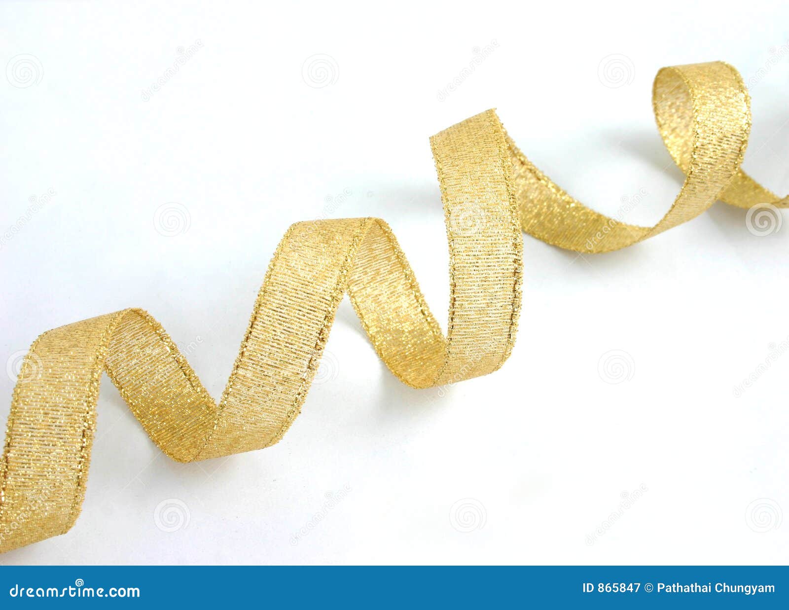 Gold Ribbon 1 Royalty Free Stock Photography - Image: 865847