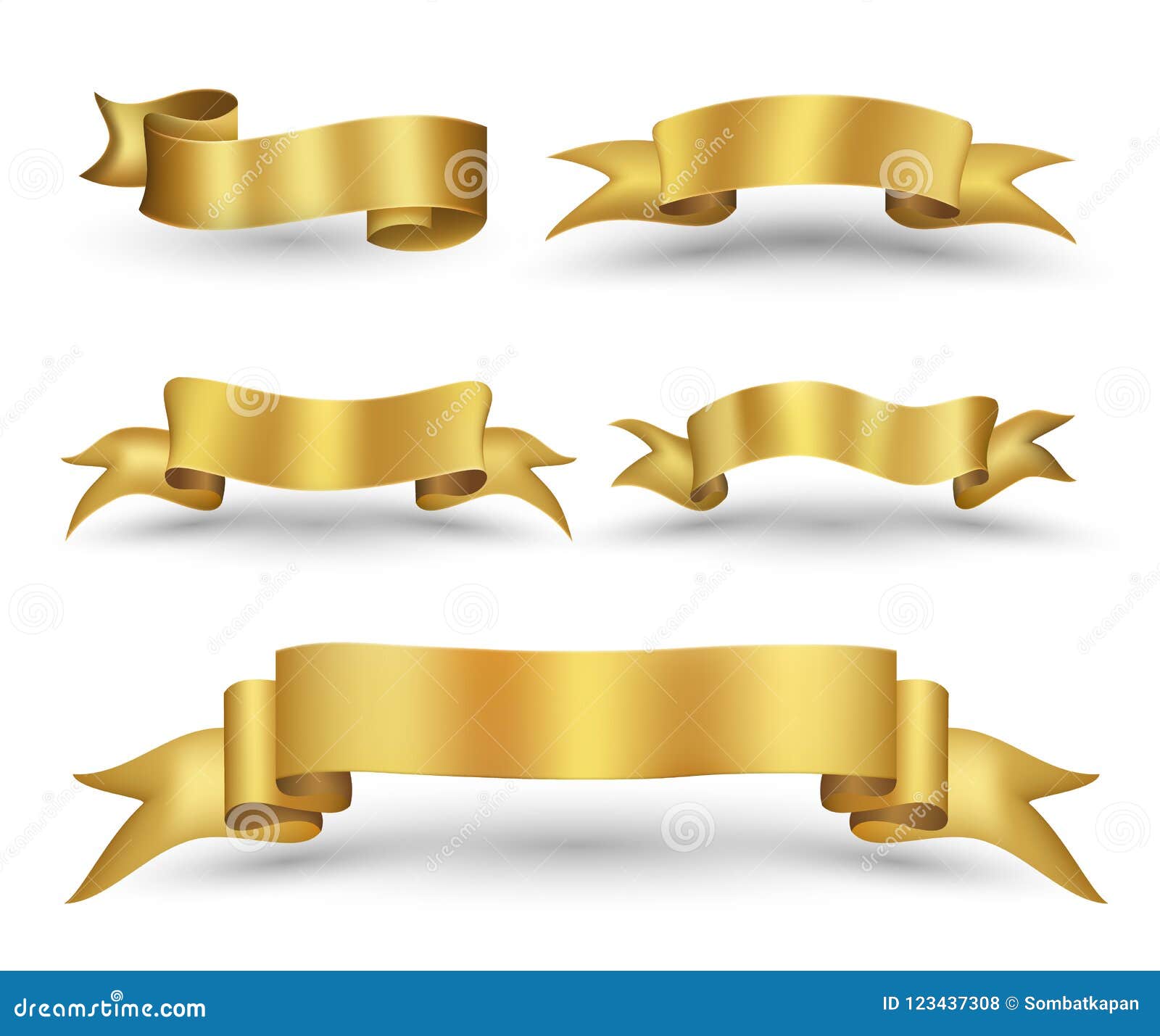 Get Gilded with this Gold Ribbon Banner Vector Tutorial - Vectips