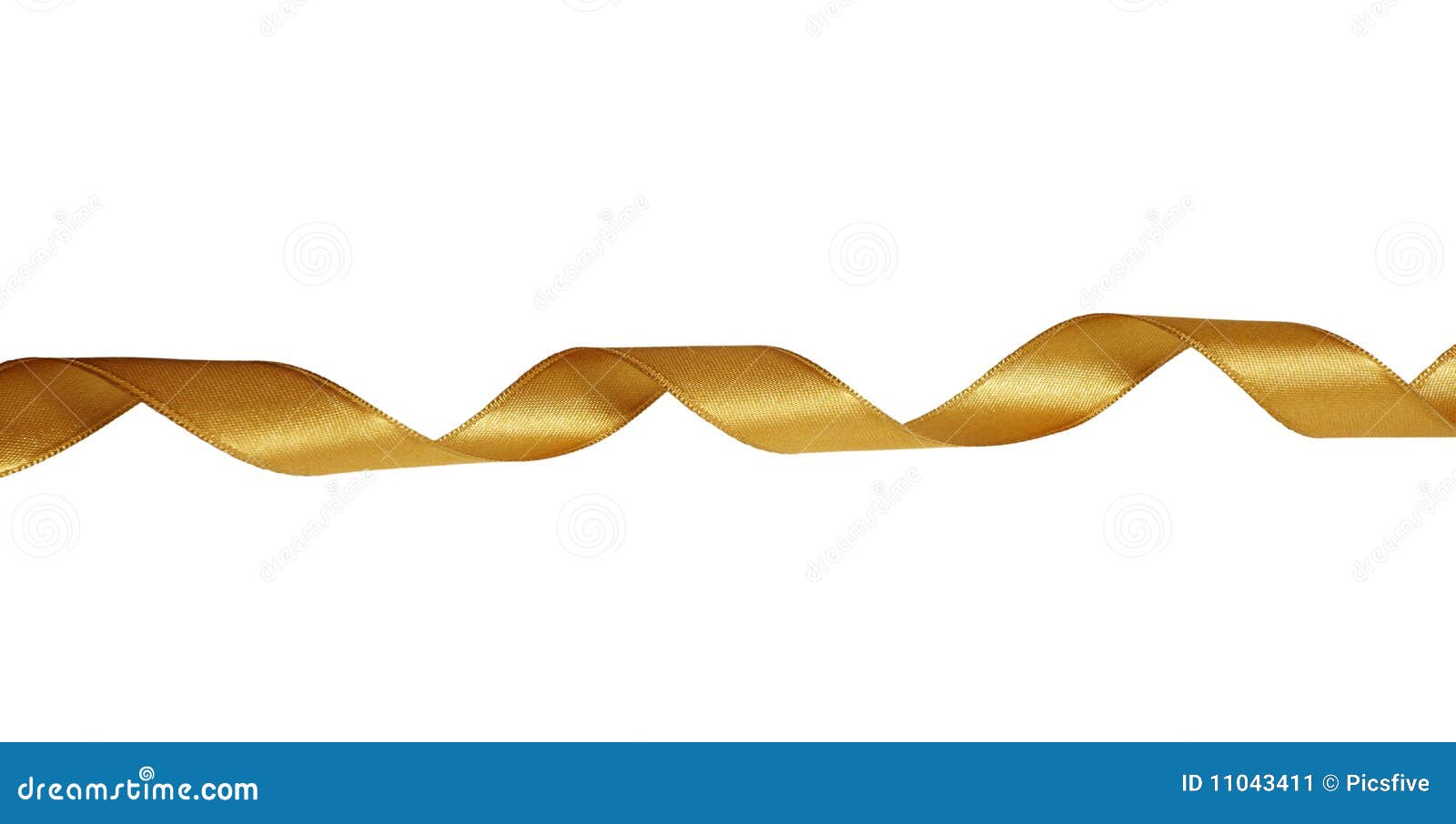Gold Ribbon Decoration Christmas Stock Image Image of abstract