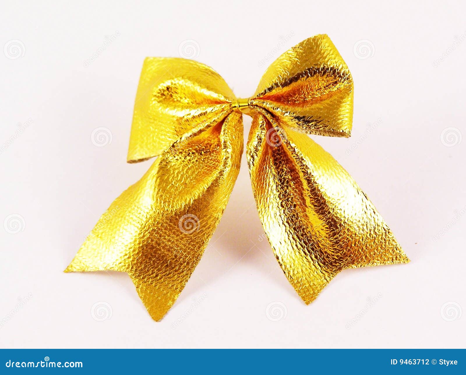 Gold ribbonknot stock photo. Image of ribbon, ornate 9463712