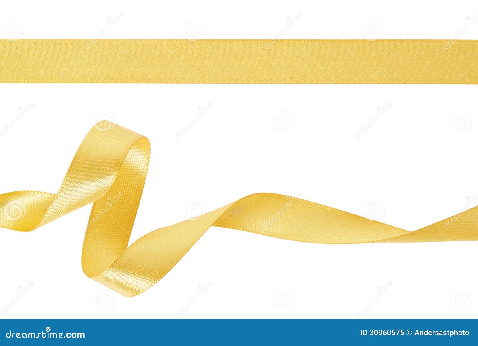 Gold Ribbon Set Royalty Free Stock Photo - Image: 30960575