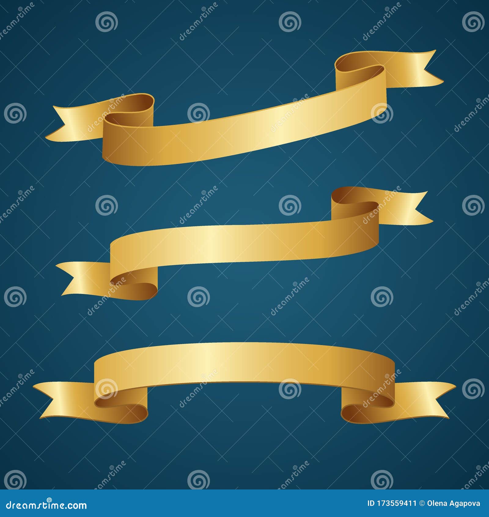 gold ribbon for title,  of promotional products, use to highlight title or promotional information. banner, ribbon for web