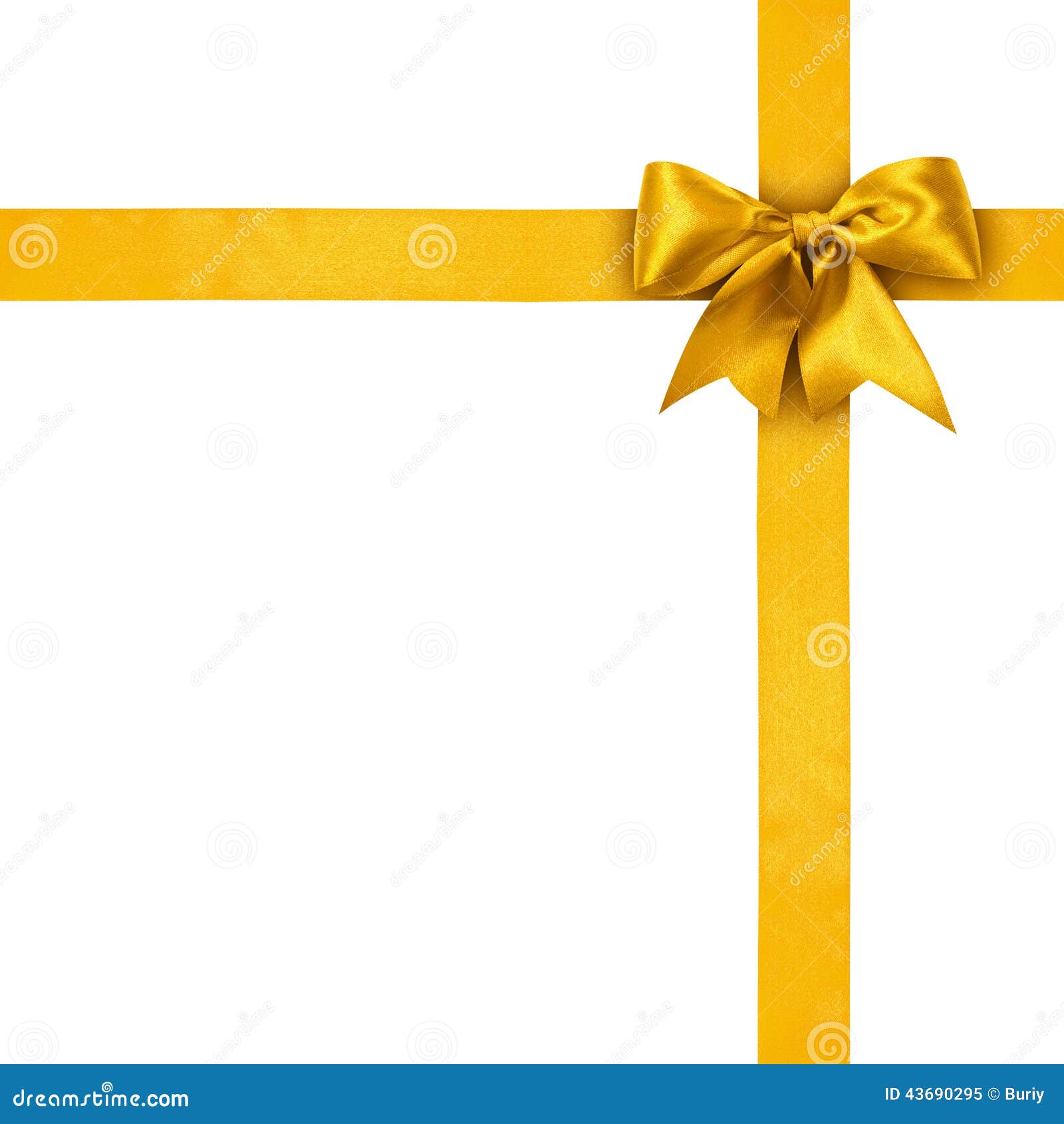 Gold ribbons stock image. Image of ornate, decor, decoration 43690295