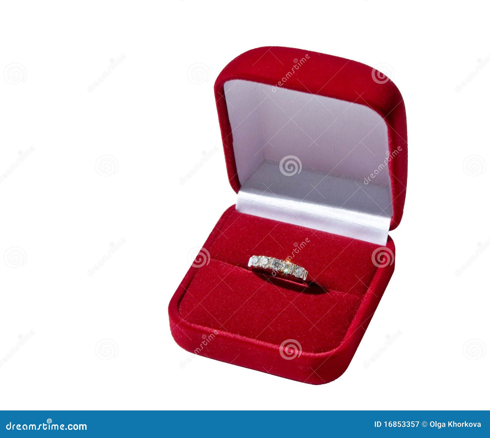 Gold ring in box stock image. Image of elegance, ring 16853357