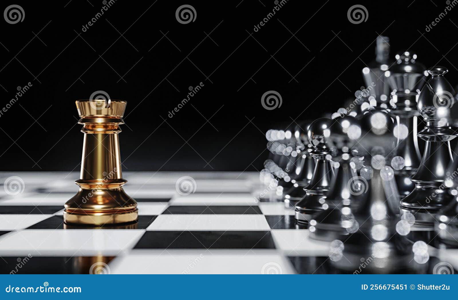 Download wallpapers 3d chess, silver metal chess, chessboard