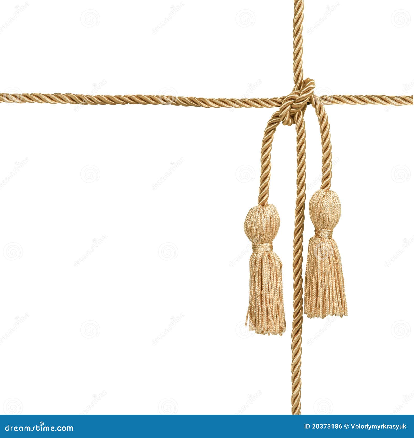 Gold rope with tassel stock photo. Image of classical 20373186