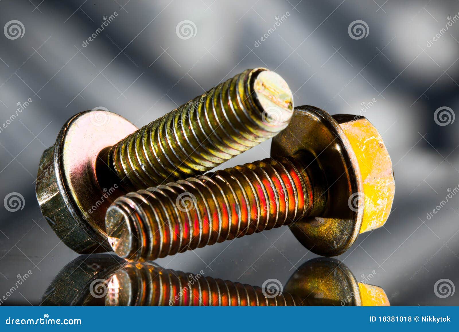 Gold bolts stock photo. Image of stainless, structure 18381018