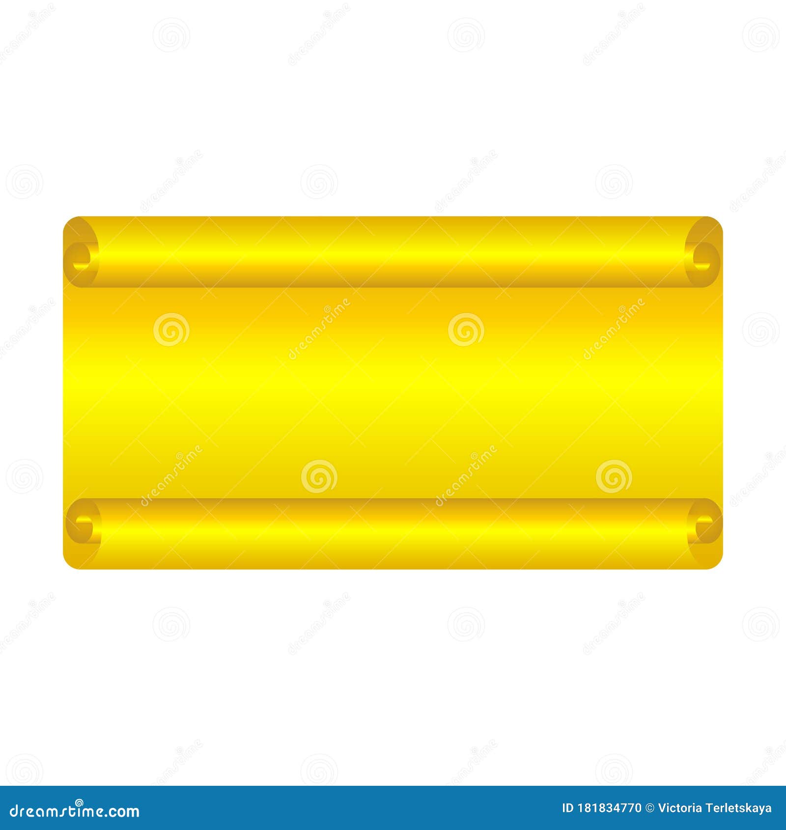 Gold Scroll Isolated On White Background Stock Vector Illustration Of Contract Plaque Gold Scroll Isolated On White Background Stock Vector Illustration Of Contract Plaque