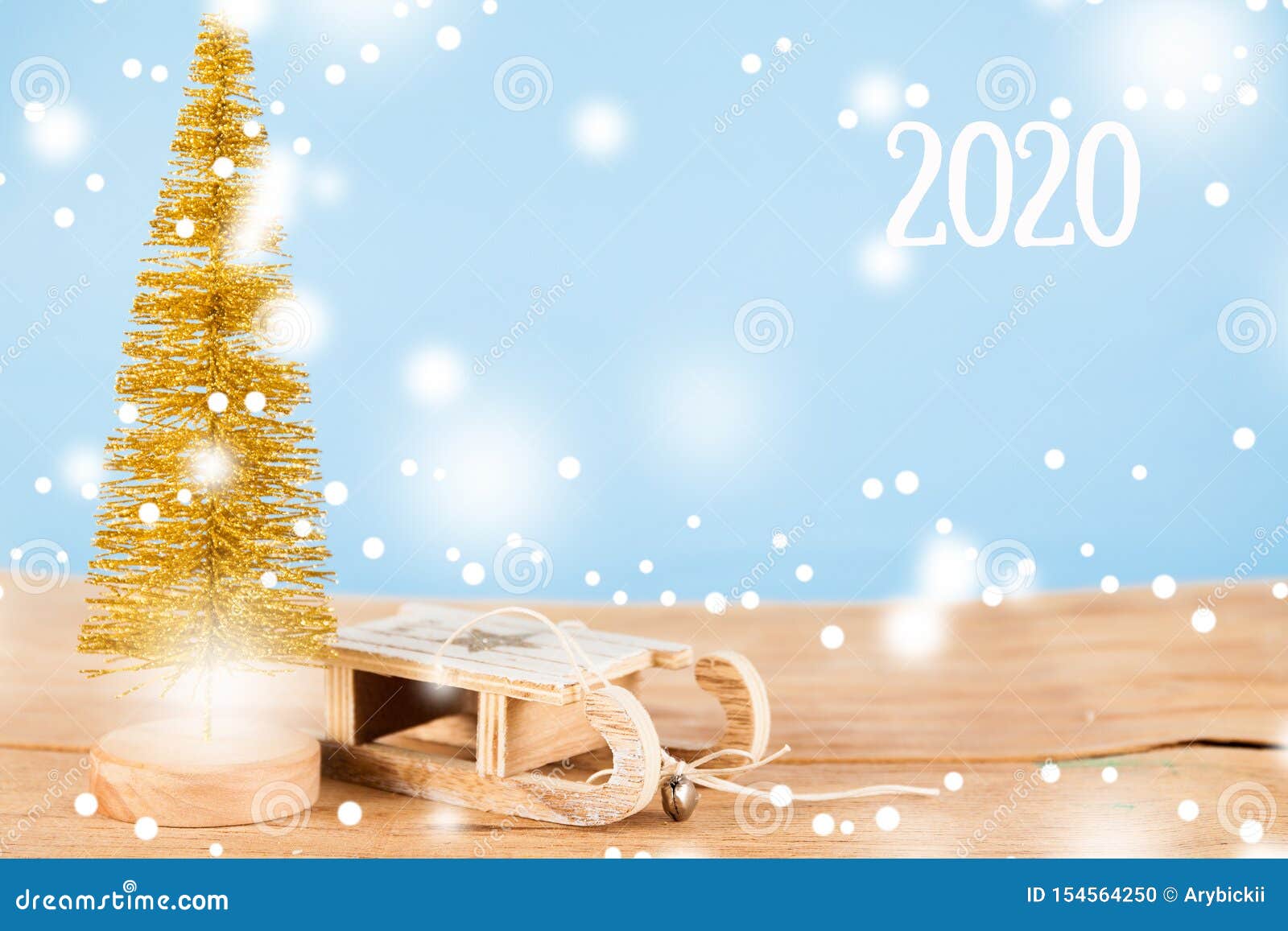Gold shiny Christmas tree stock photo. Image of gold 154564250