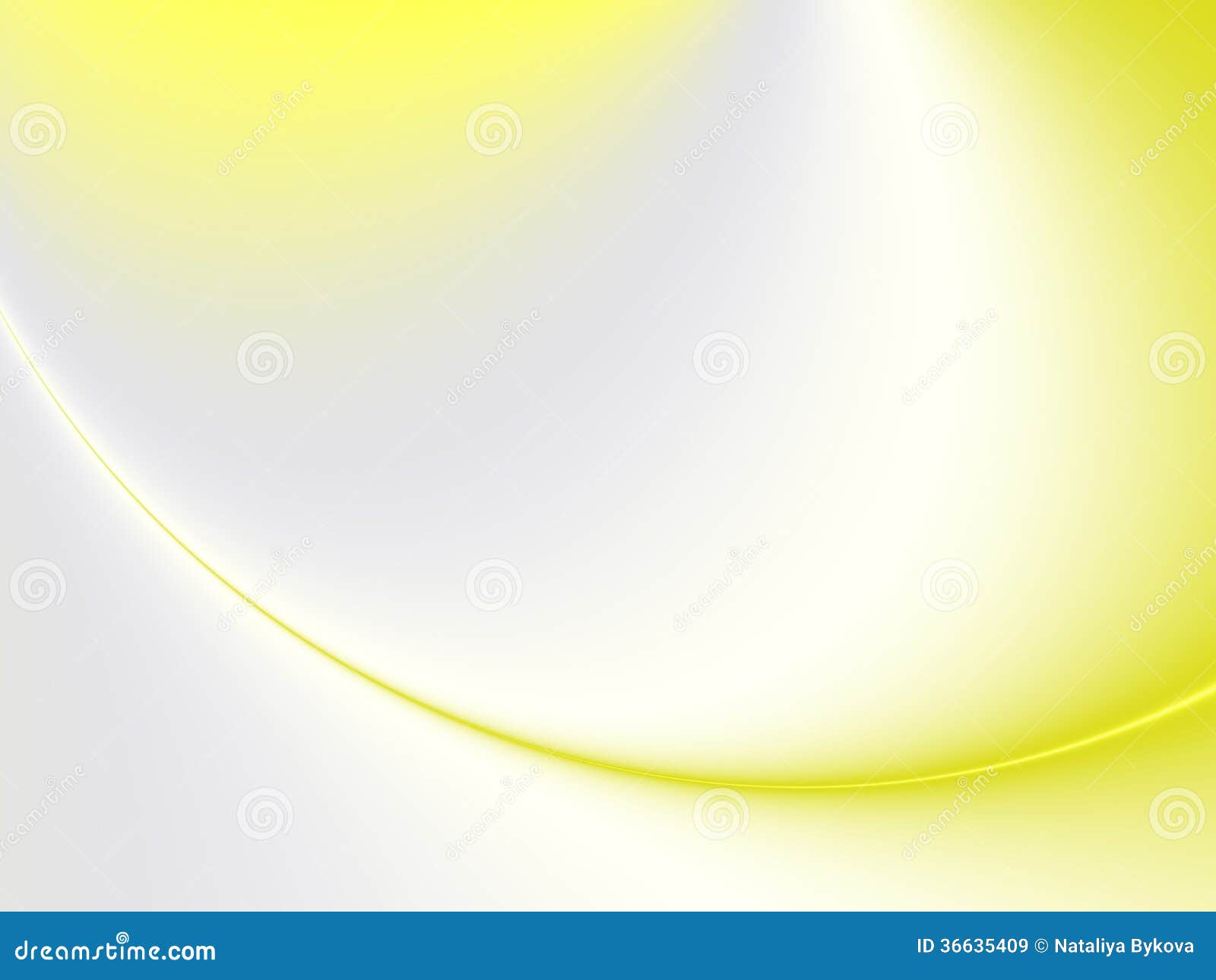 Gold and silver gradient abstract background. Beautiful abstract background with the gradient from gold-yellow to silver-grey color and an elegant curved line at the bottom.