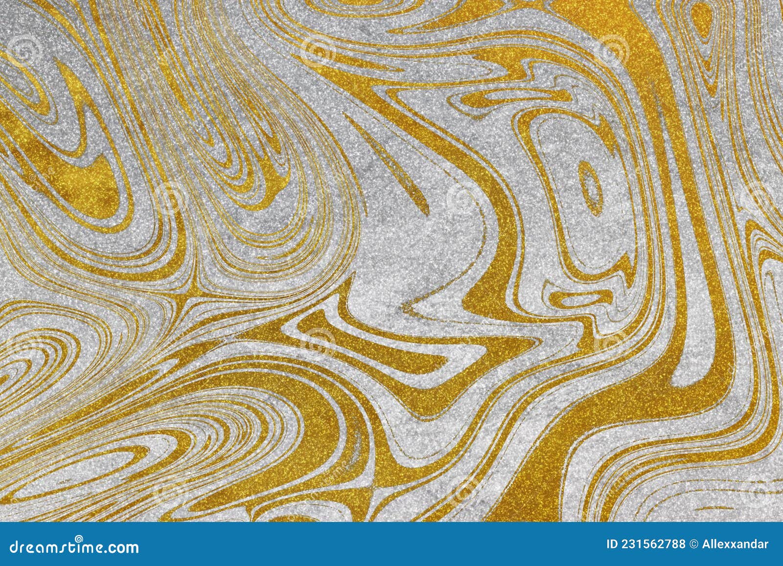 Gold and SilverÂ swirls Luxury Background, Silver and Gold Stock