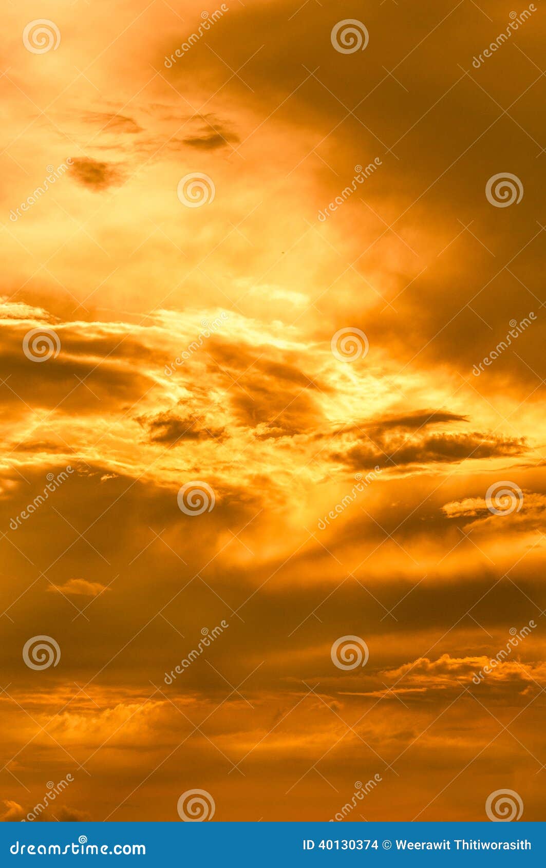 Gold Sky Background with White Clouds Stock Photo Image of gold