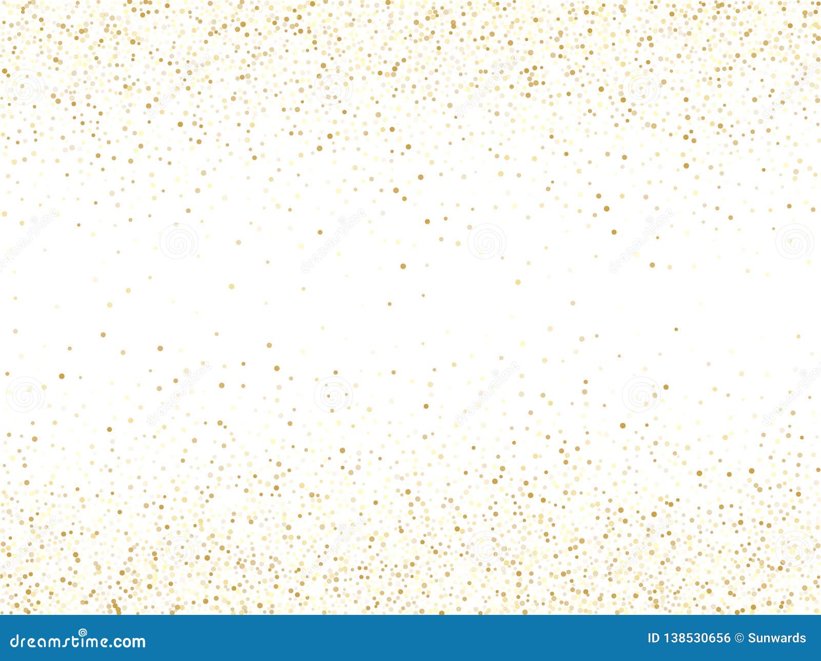 Gold Sparkles Glitter Dust Metallic Confetti On White Background Stock Illustration Illustration Of Celebrate Party 138530656