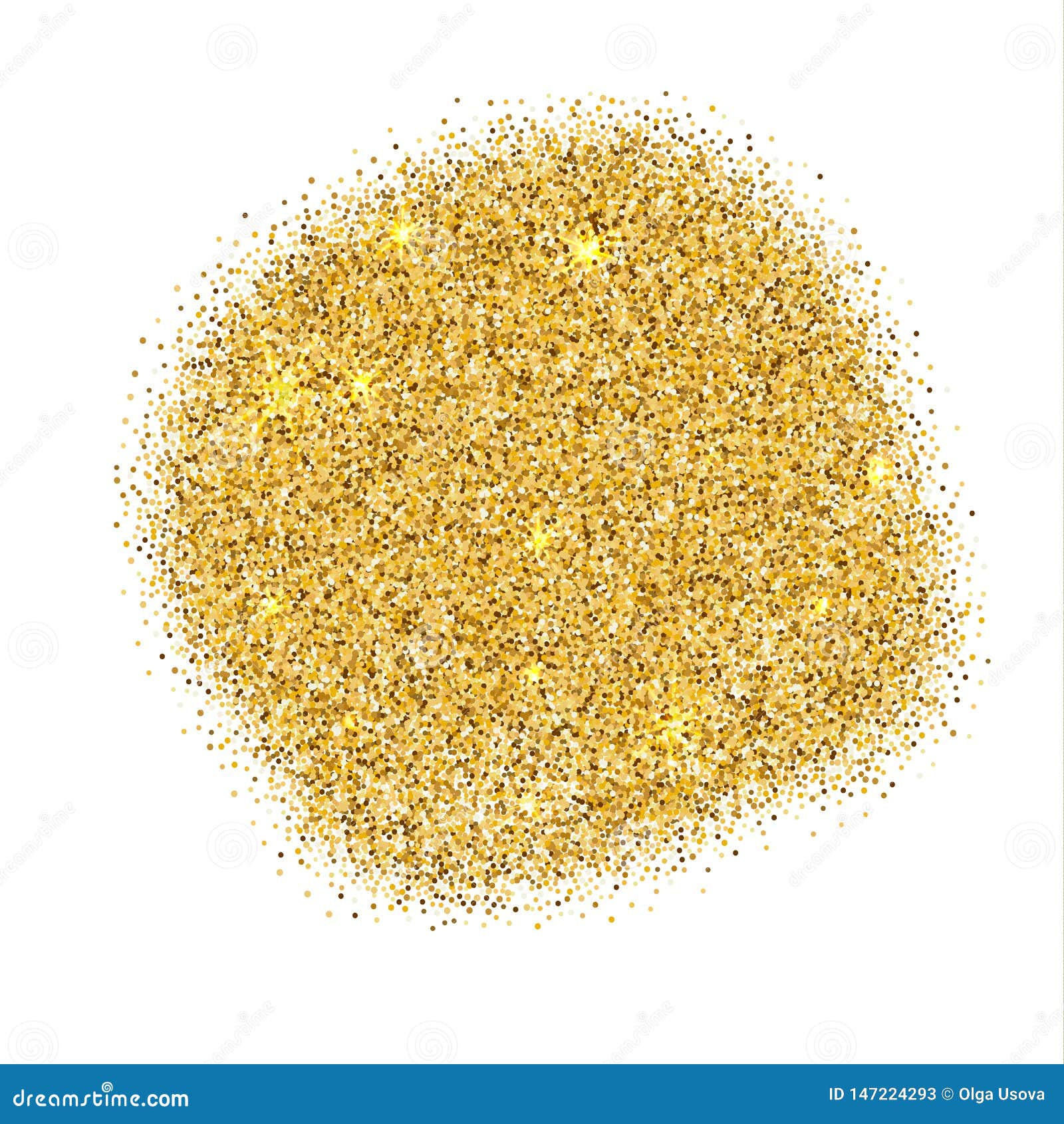 Gold Sparkles on White Background. Gold Glitter Background. Golden ...