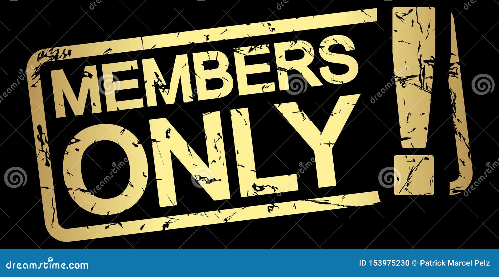gold stamp members only