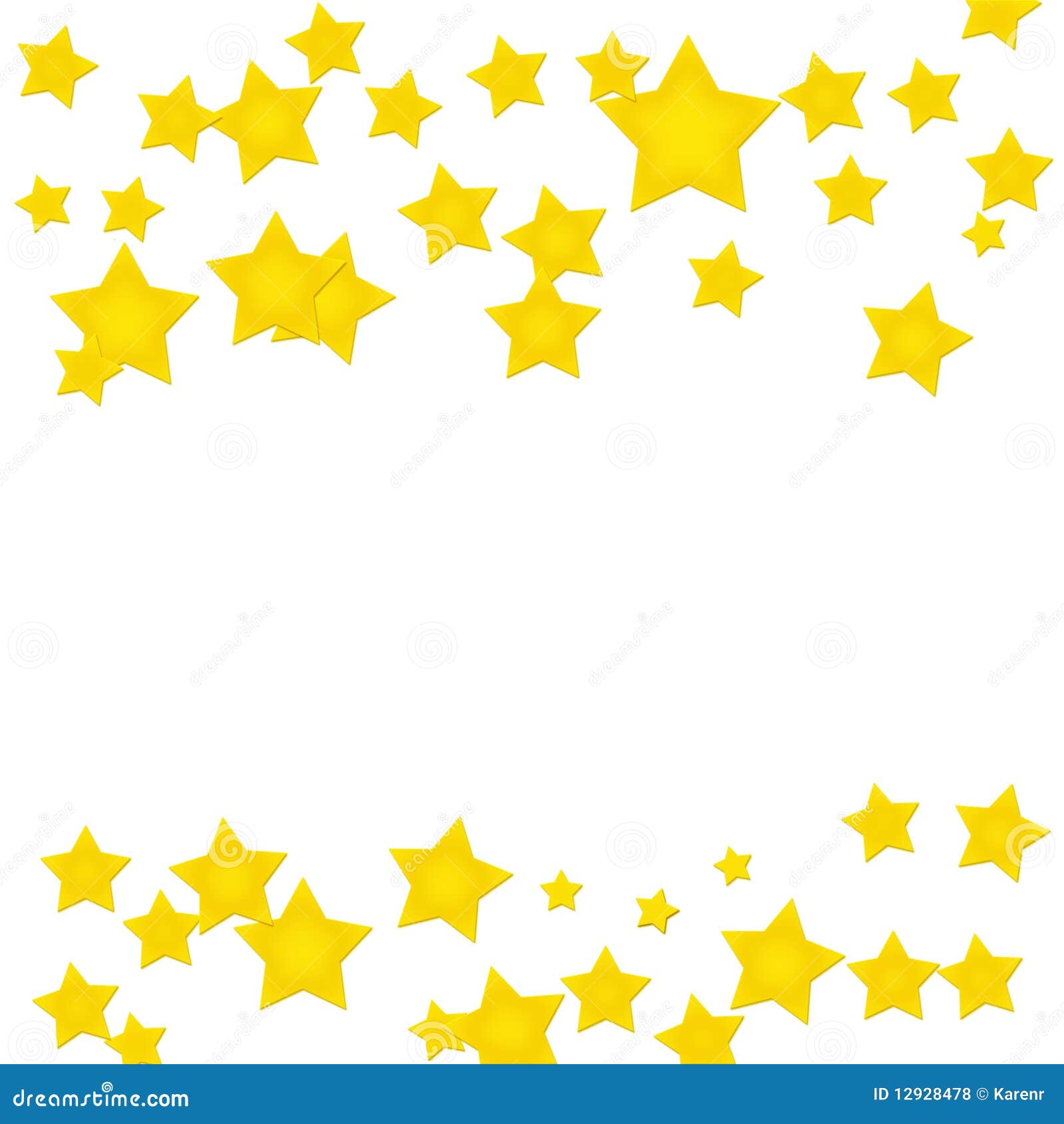 Gold Star Border stock photo. Image of good, frame, isolated - 12928478