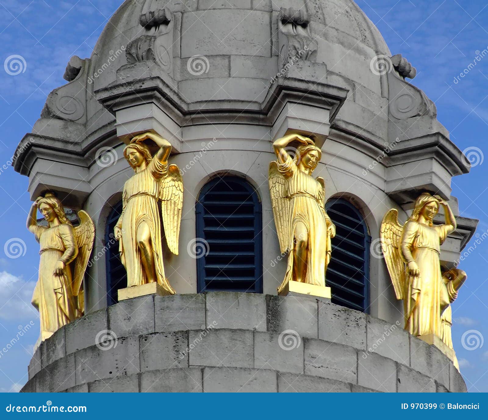 Gold statues stock image. Image of sculptures, monument 970399