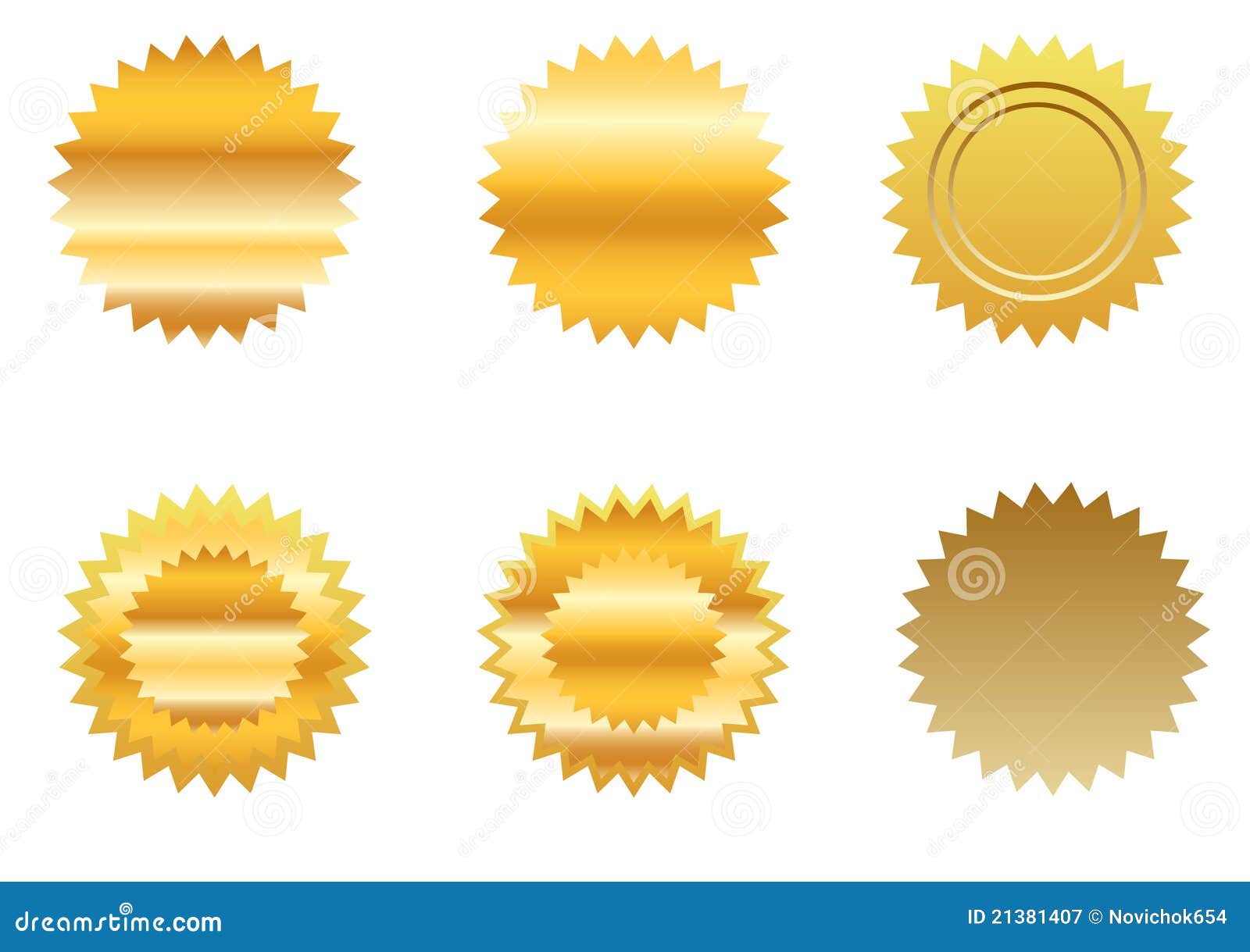 golden shiny vintage top seller *3D vector icon seal sign Stock