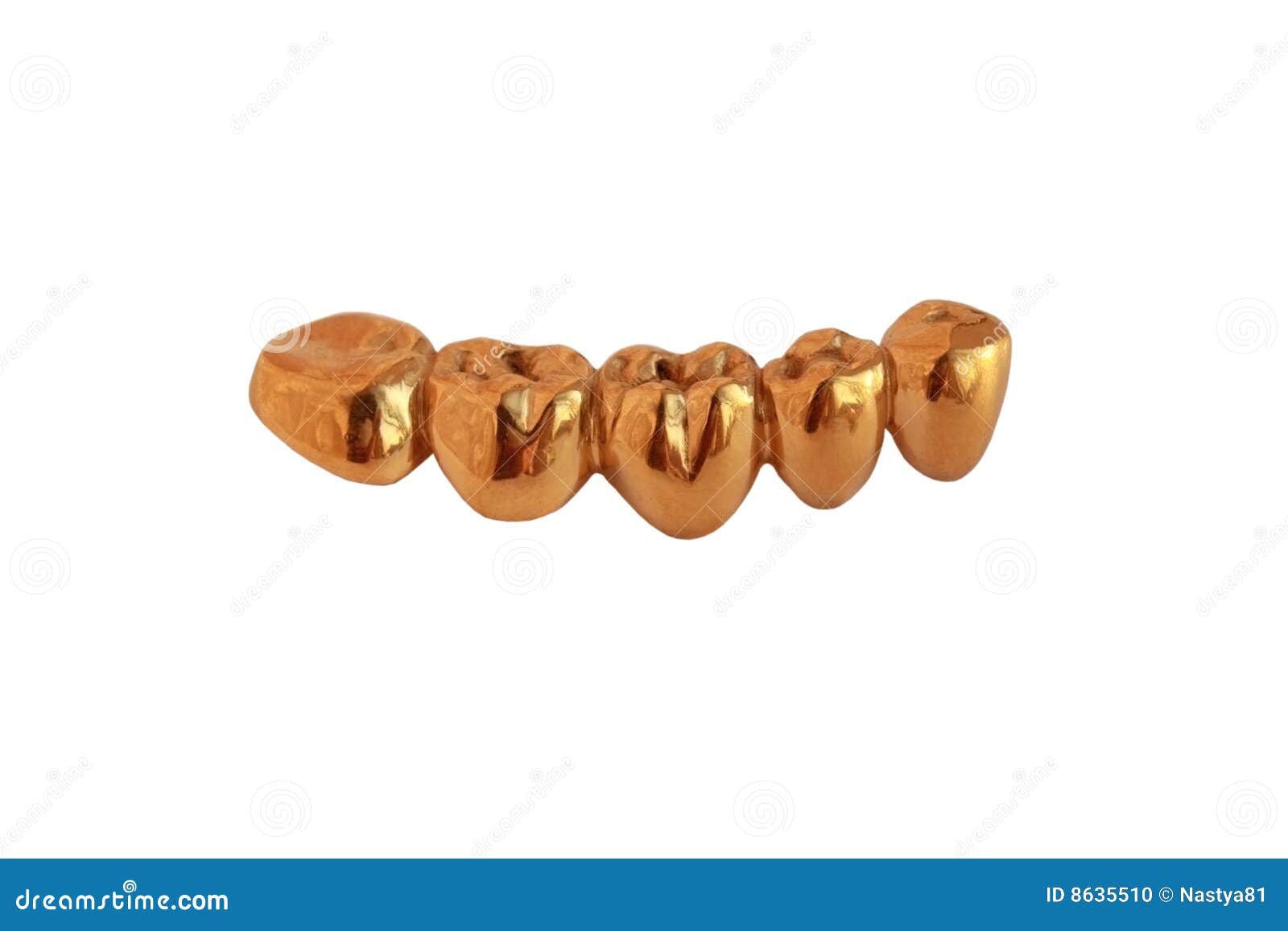 Gold teeth stock photo. Image of healthy, orthopaedic 8635510