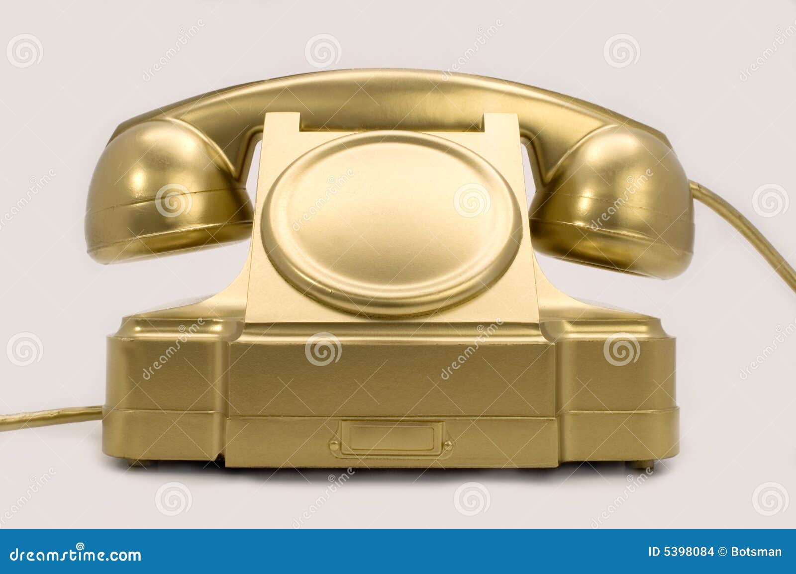 The gold telephone. stock photo. Image of telephony, antiquated 5398084