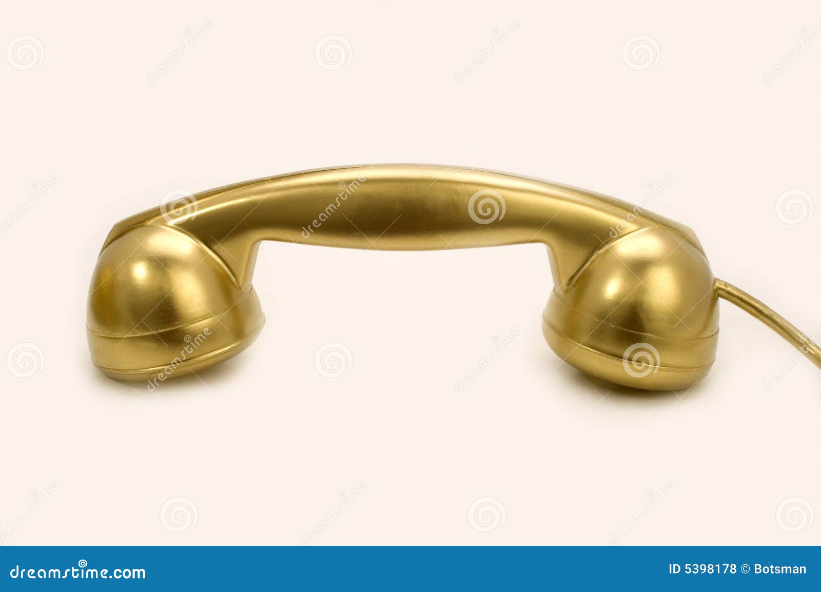 The gold telephone. stock photo. Image of nostalgic,