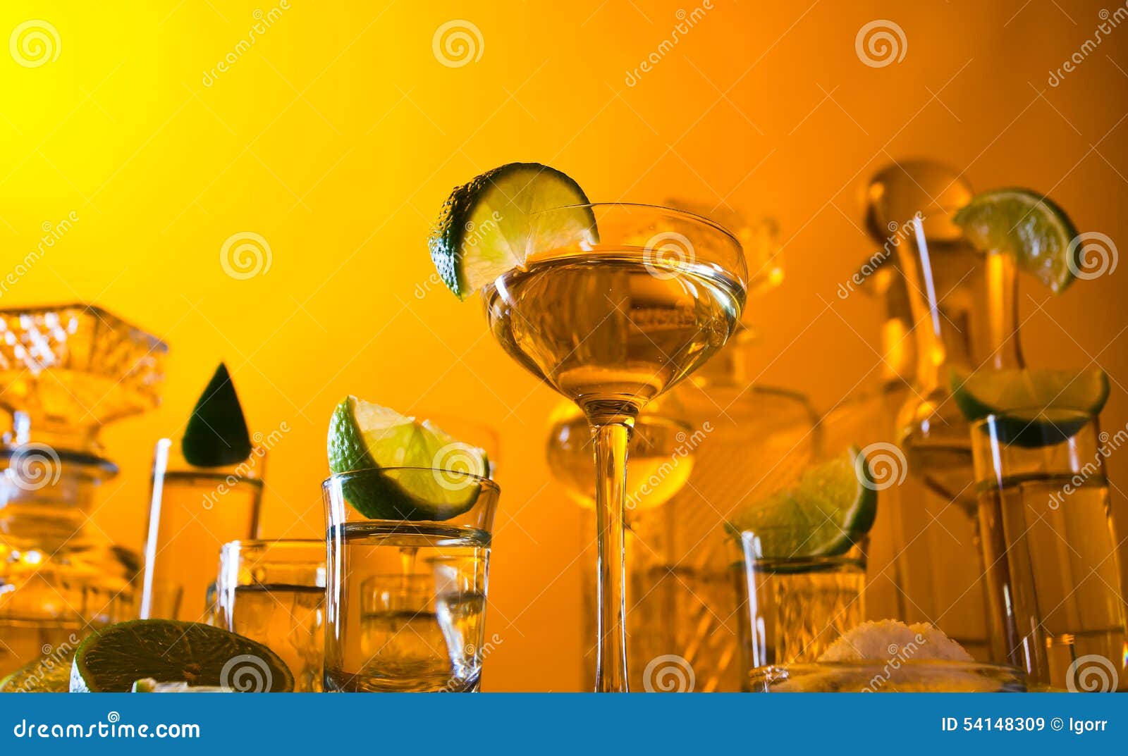Gold tequila and lime stock image. Image of cool, citrus 54148309