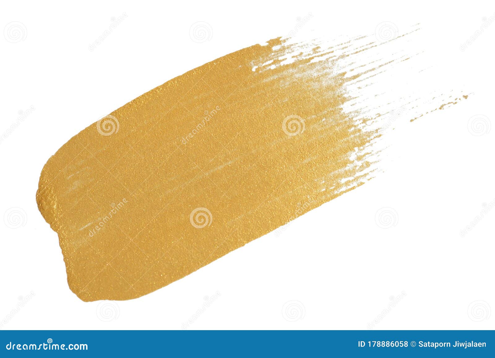 Gold Texture Paint Stain On White Stock Photo Image of design, stain