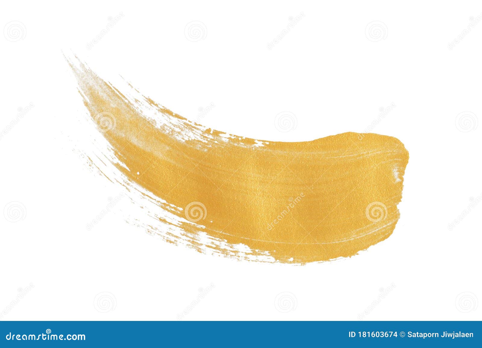 Gold Texture Paint Stain on White Stock Photo Image of background