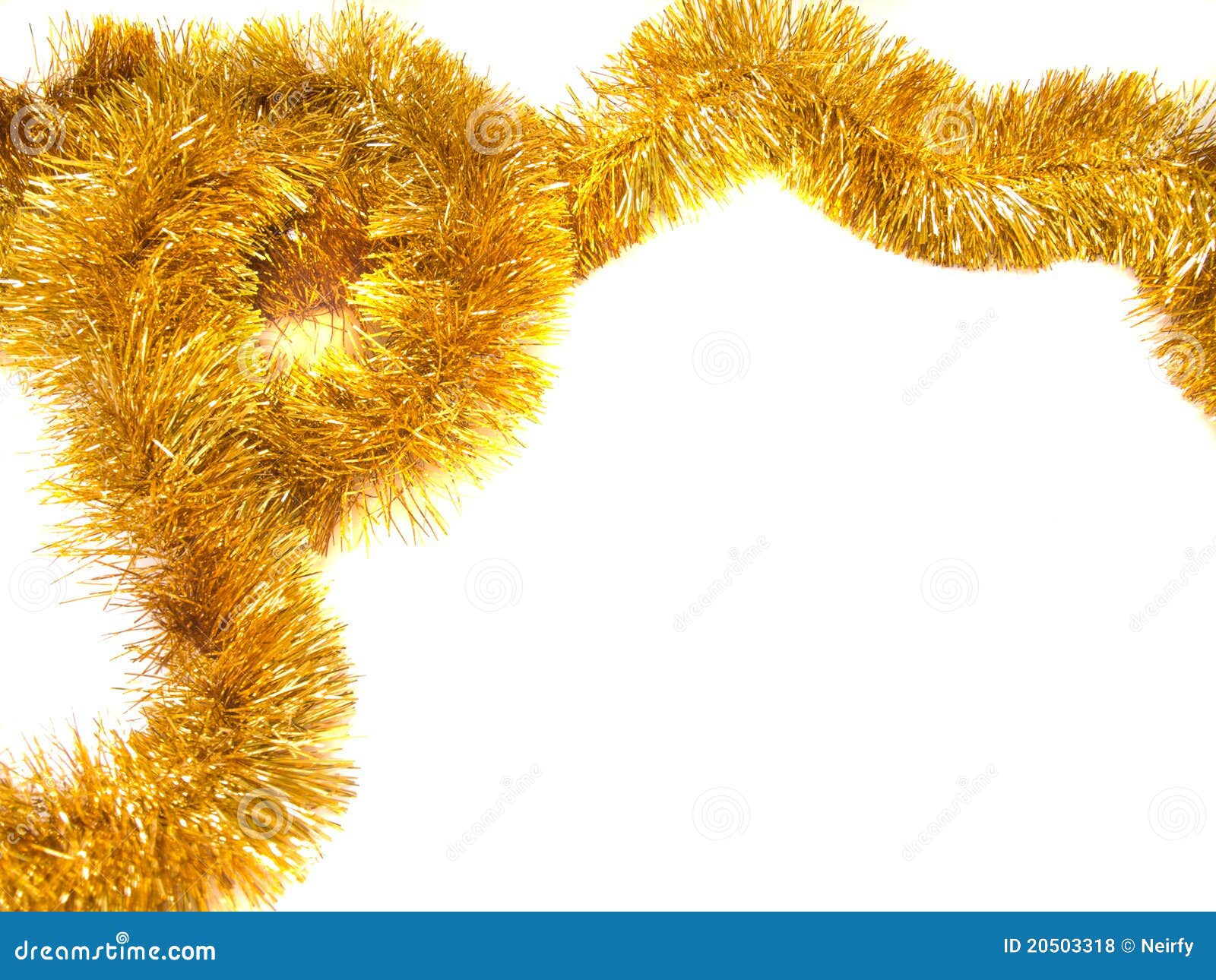 Gold tinsel frame stock photo. Image of celebration, background 20503318