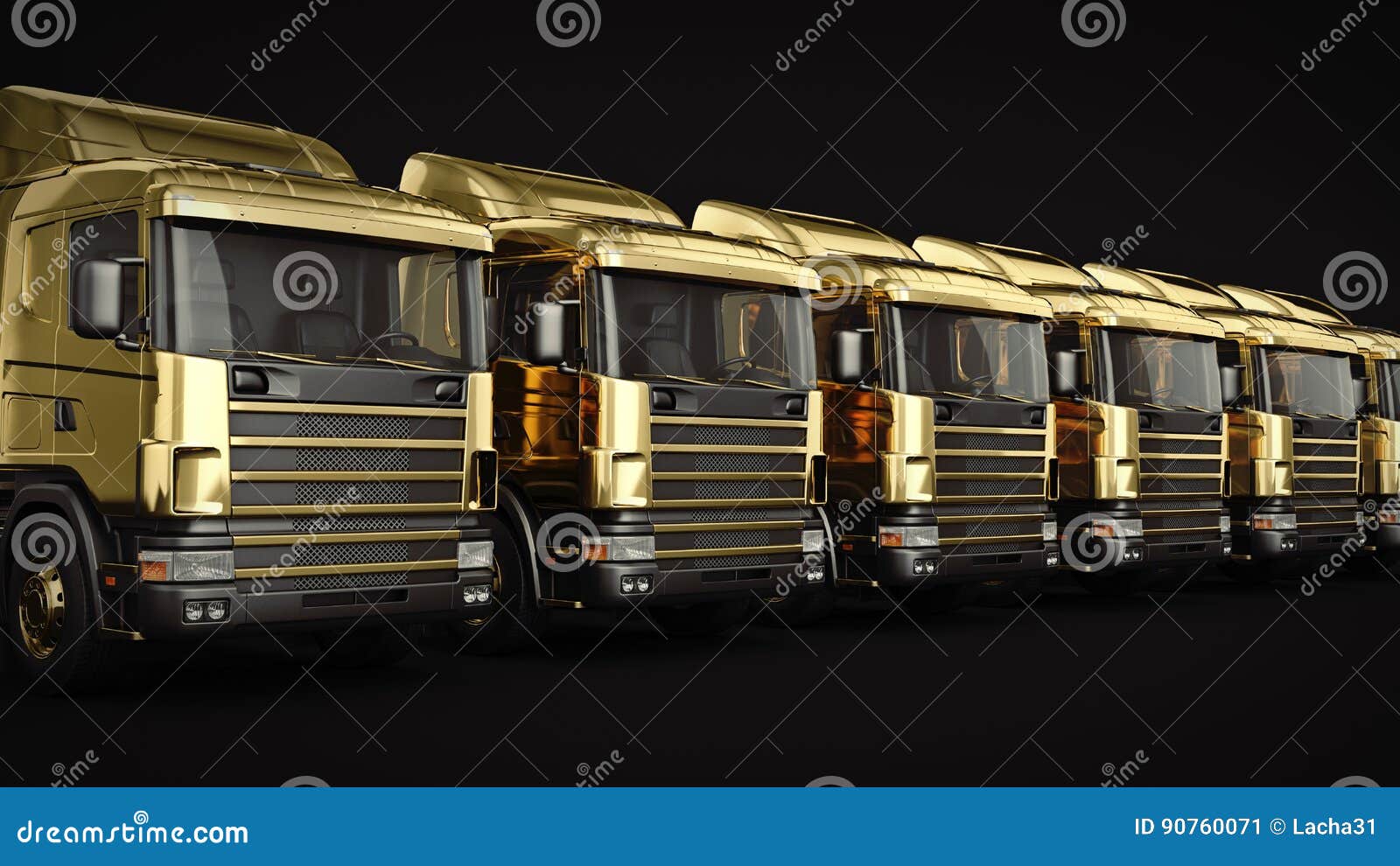Gold Truck. RoyaltyFree Stock Photography 90759971