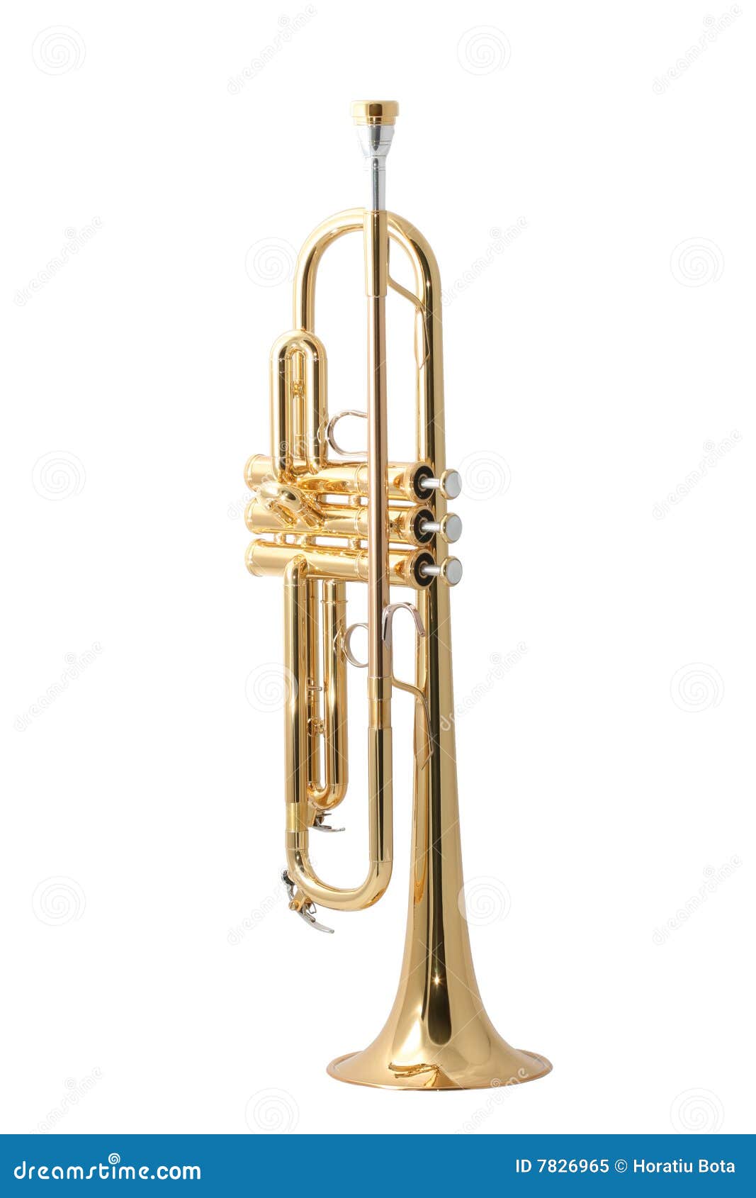 Gold trumpet stock image. Image of resonant, bobby, jazz 7826965
