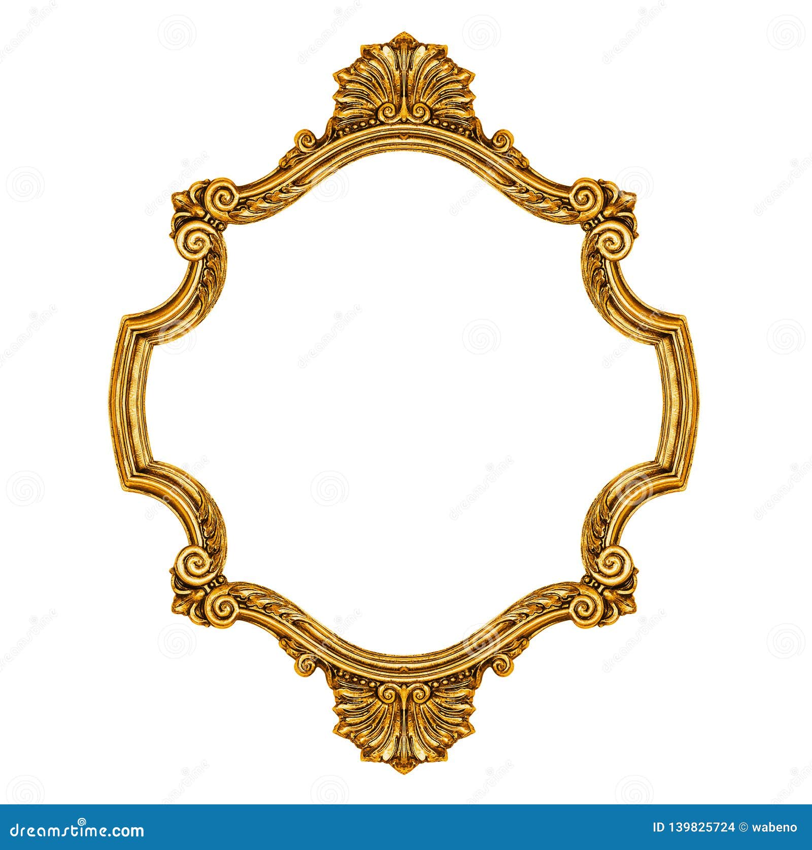 Gold vintage frame stock photo. Image of decoration 139825724