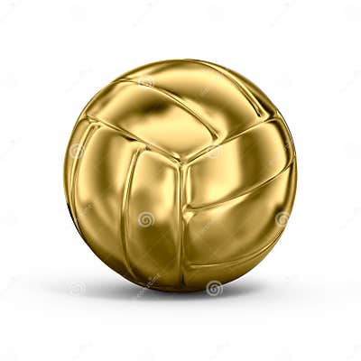 Gold volleyball stock illustration. Illustration of white - 11886085