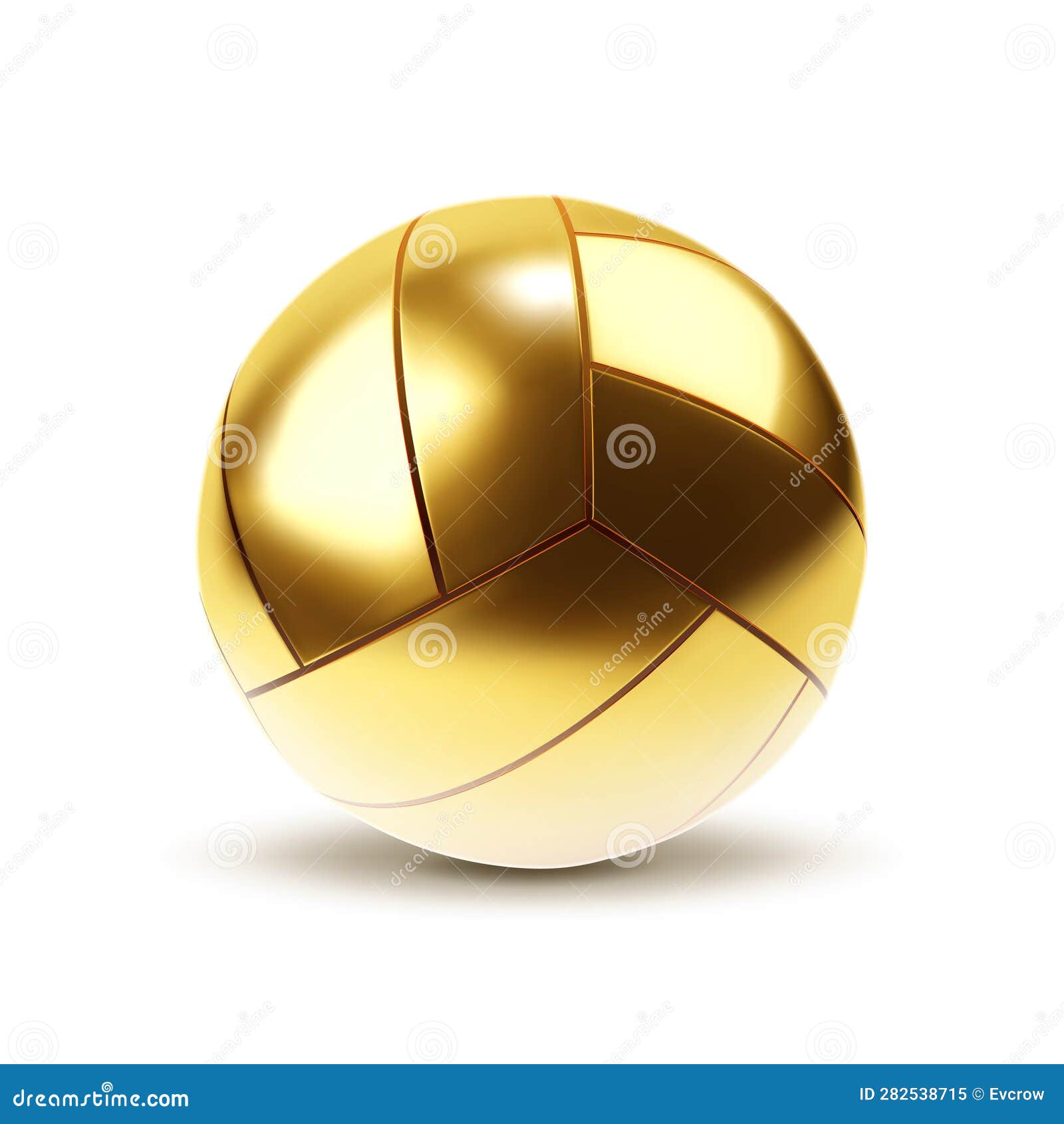 Gold volleyball ball stock vector. Illustration of ball - 282538715