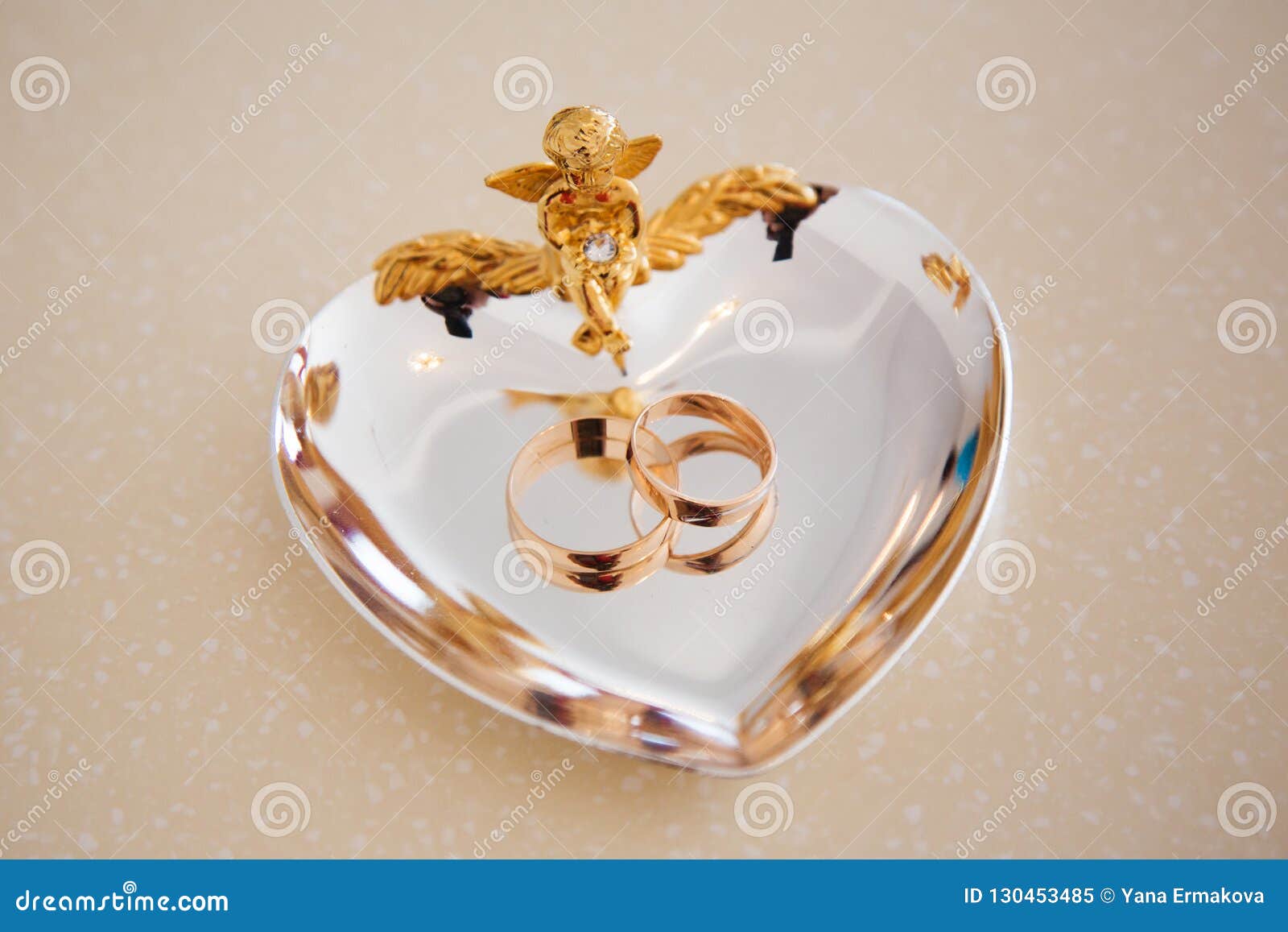 Wedding Rings on the Stand for Rings Stock Image Image of bright, macro 130453485