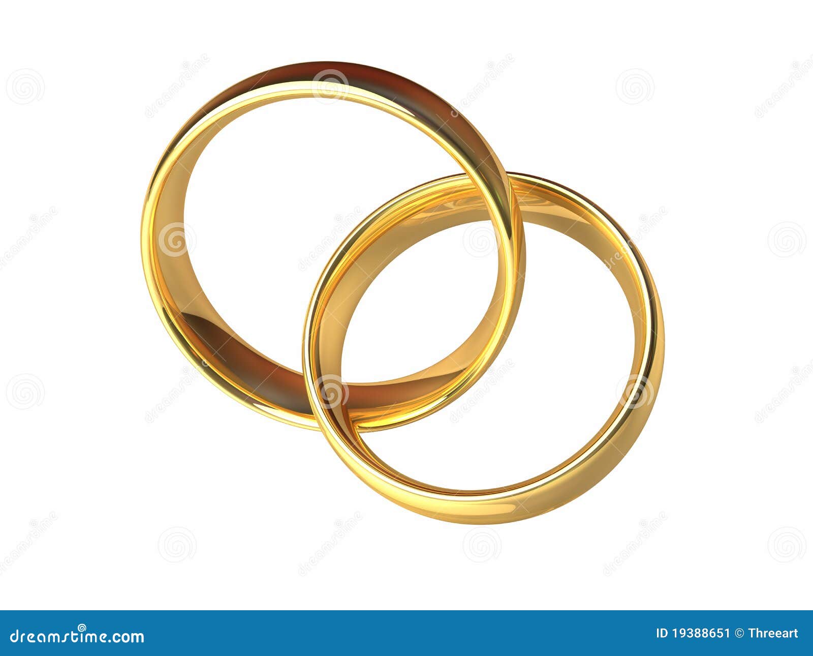 Gold Wedding  Rings  Together  Stock Illustration Image 