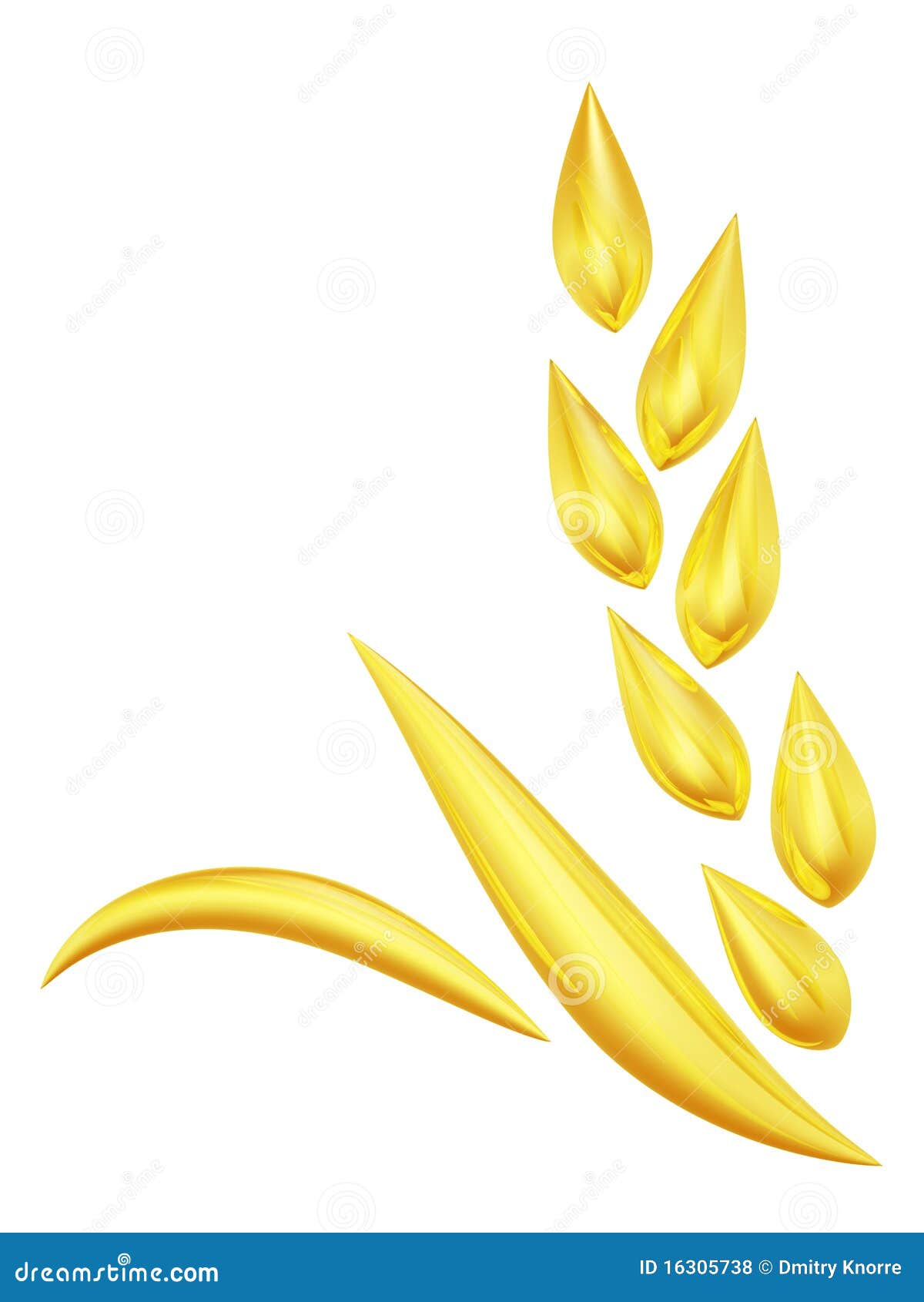 gold wheat spike