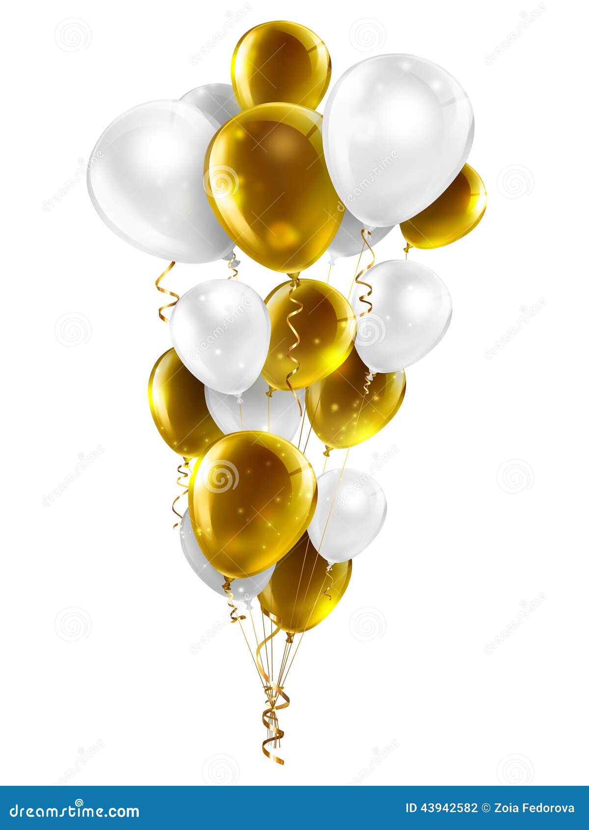 gold balloons clipart - photo #25