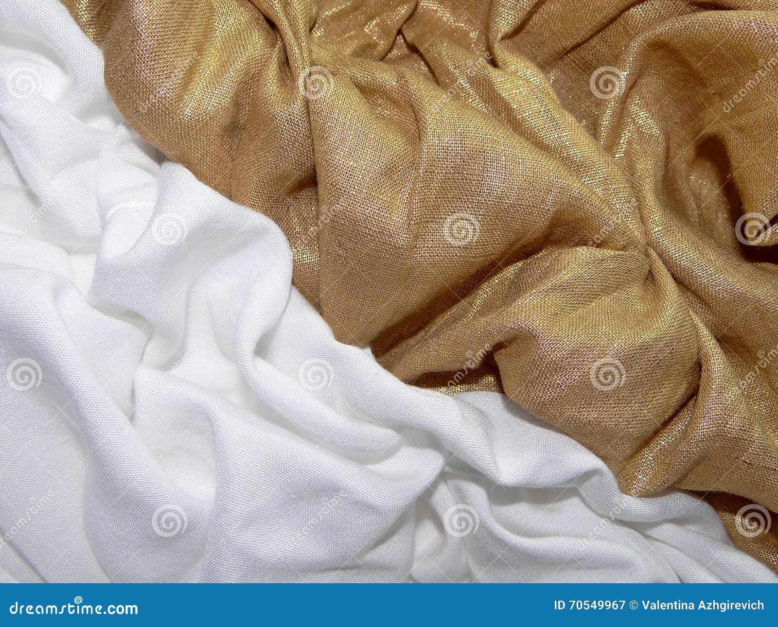 Gold and white cloth stock image. Image of gold, cotton - 70549967