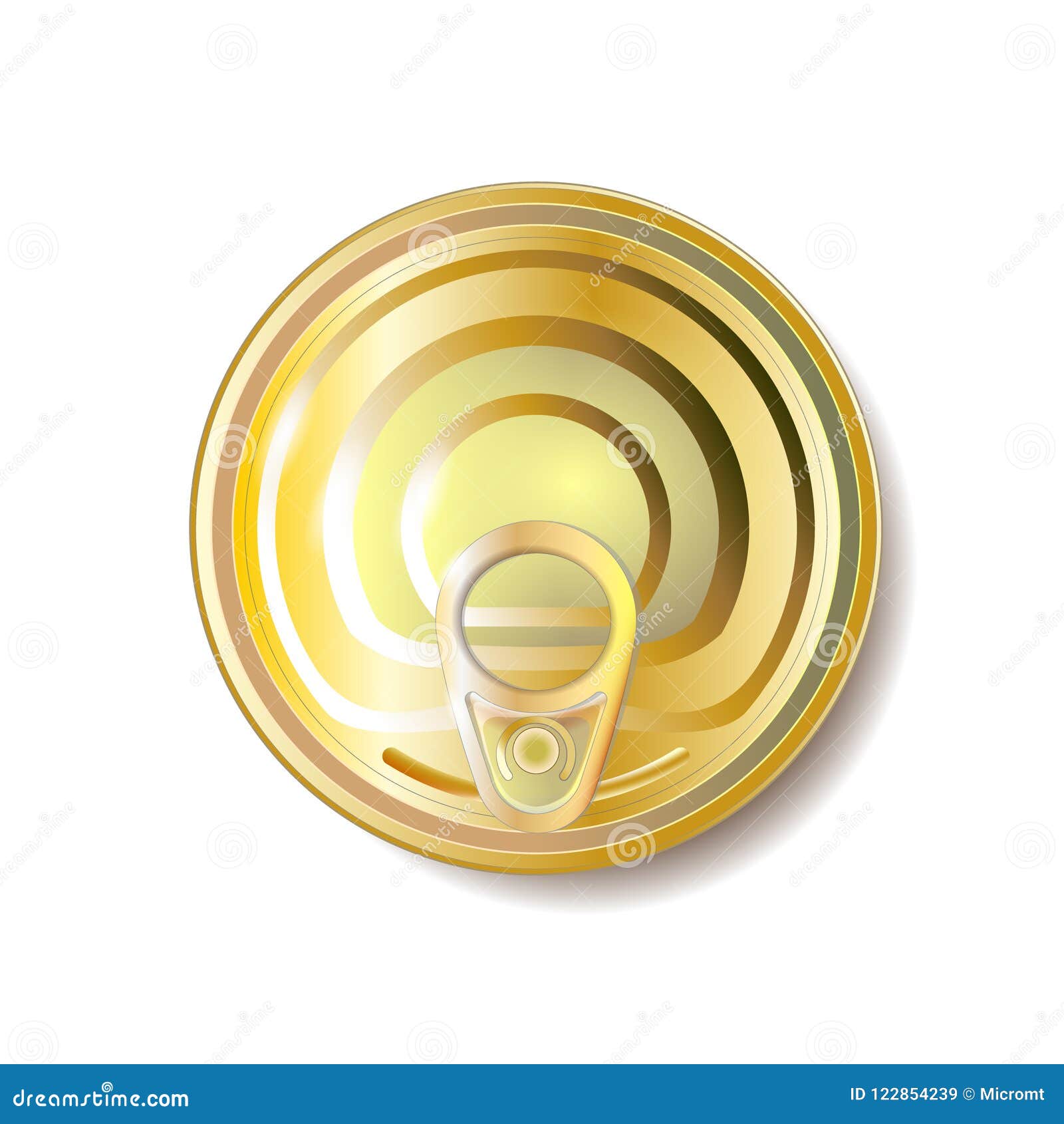 Download Gold Yellow Tin Can With Ring Pull Top View Vector Illustration Packaging Object Stock Vector Illustration Of Dinner Copyspace 122854239 PSD Mockup Templates
