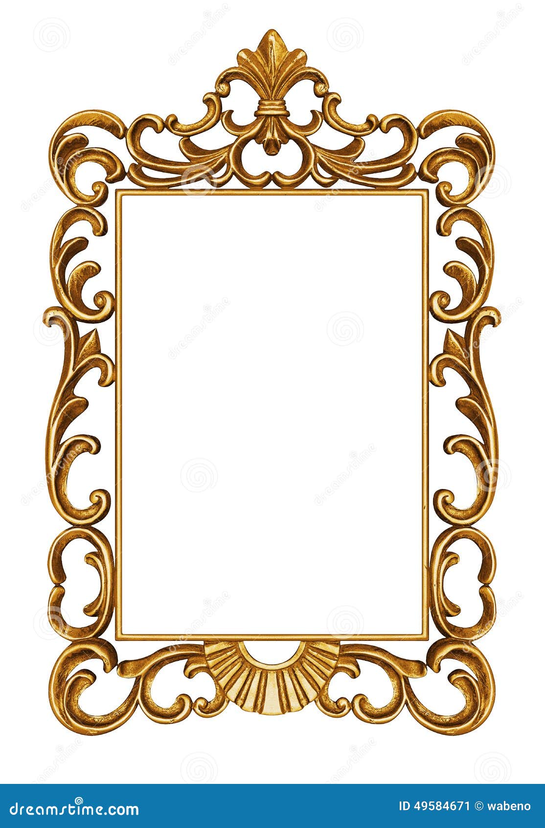 Golden antique frame stock image. Image of italian, border 49584671