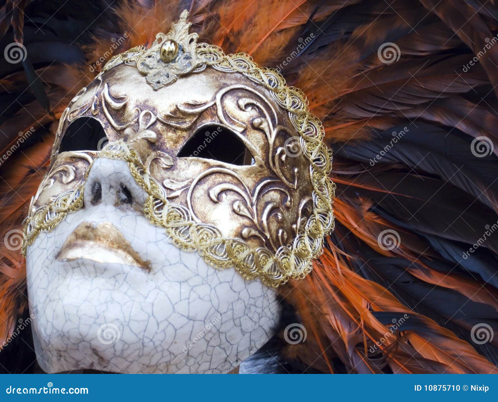 golden artistic venetian mask