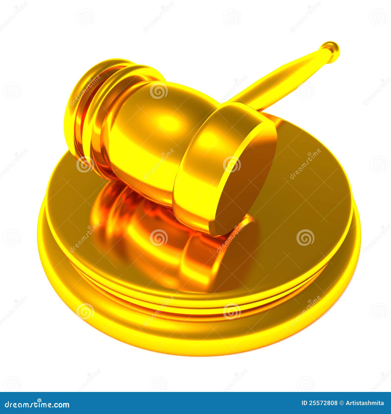 Golden auction gavel stock illustration. Illustration of bidding 25572808