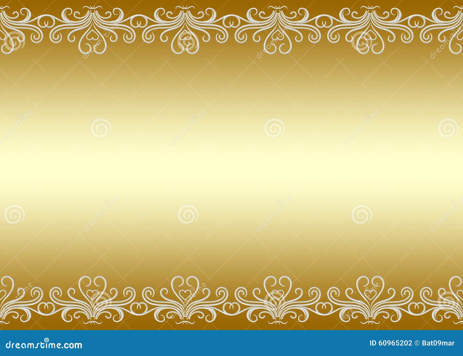 Golden Background Seamless Border with Swirly Pattern Stock Illustration -  Illustration of pattern, greeting: 60965202