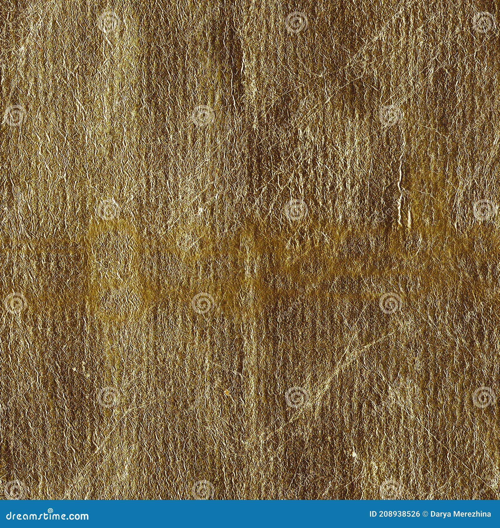 Golden Background Texture Square Orientation. Gold Leaf. Stock