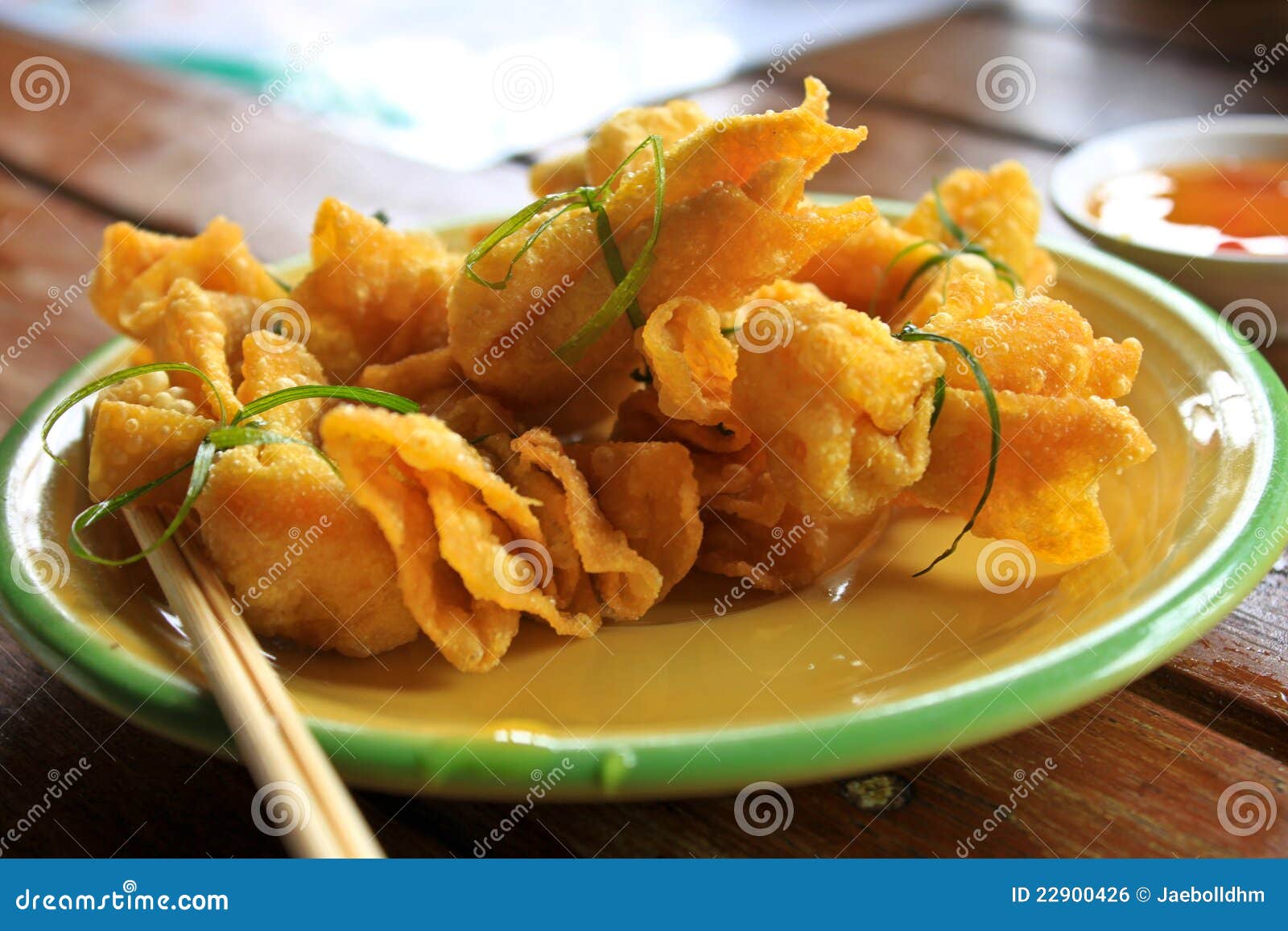 Golden Bag is a Snack of Thailand Stock Photo Image of asian