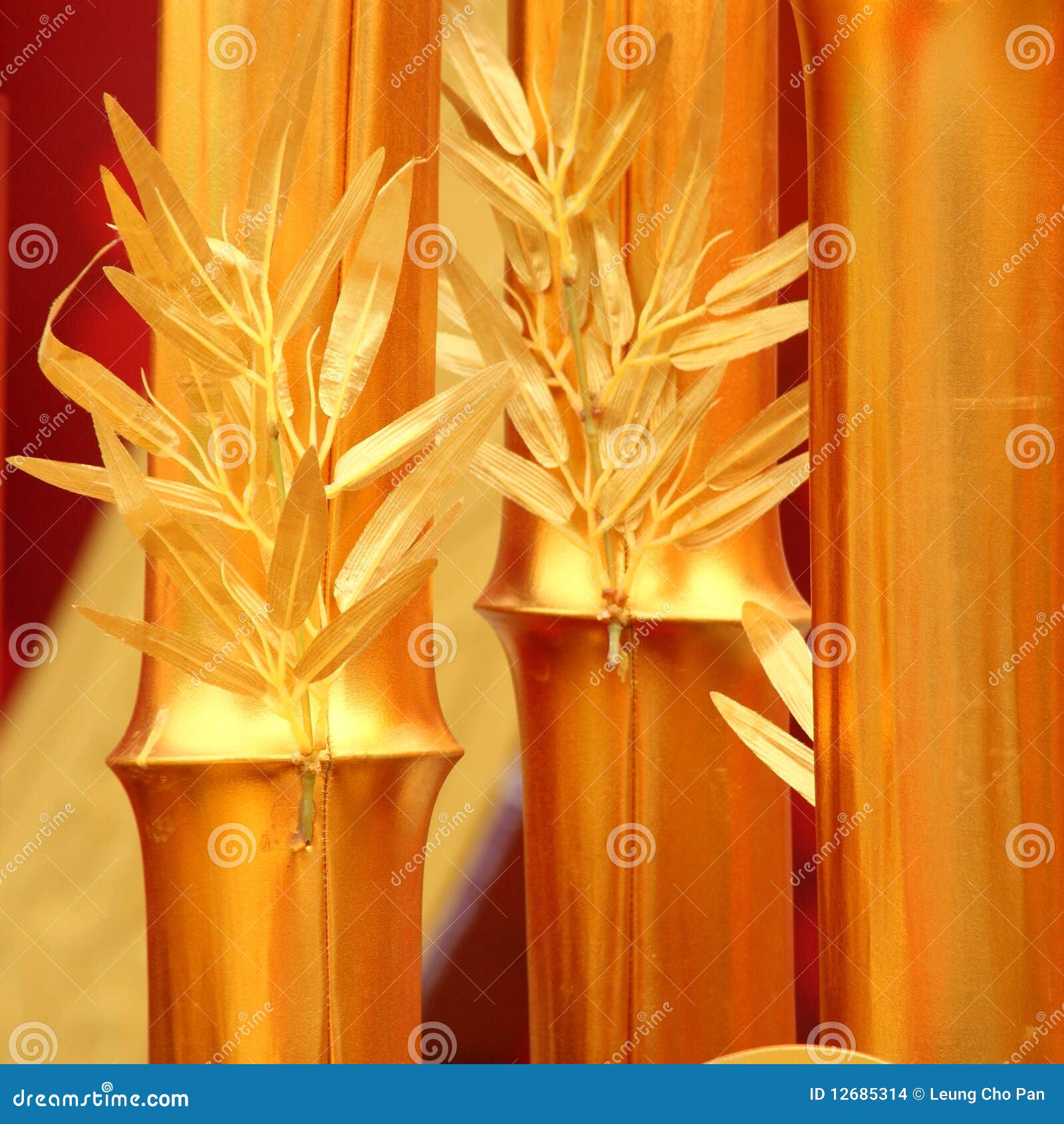 Golden bamboo stock photo. Image of event, lucky, decor 12685314