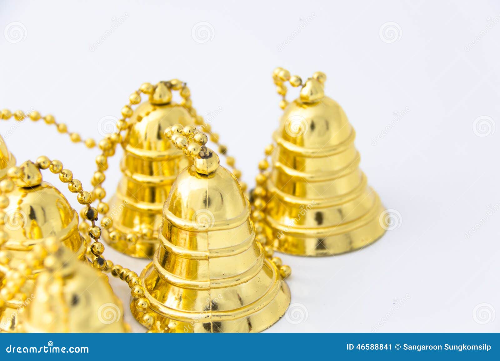 Golden bell stock image. Image of figure, holiday, light 46588841