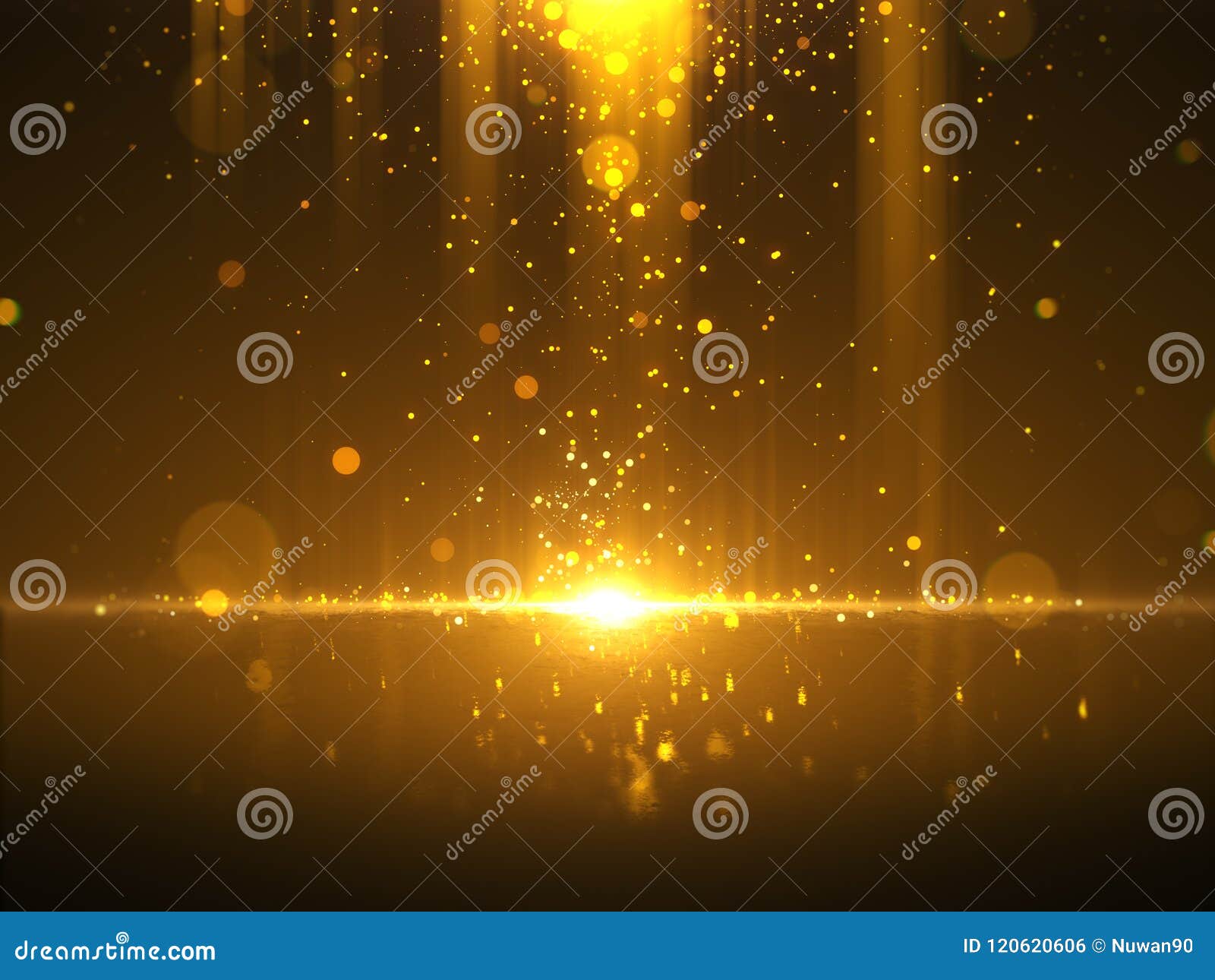 golden bokeh glamour abstract background