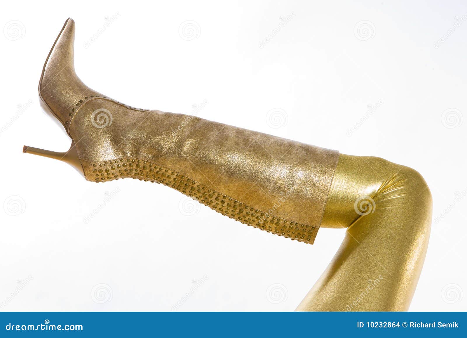 Golden boot stock photo. Image of women, indoor, interiors - 10232864